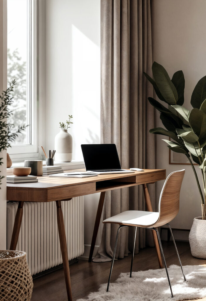 Schönes Homeoffice bei Online-Psychotherapie für Pornosucht